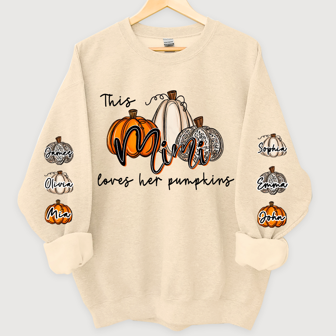 This Mimi Loves her Pumpkins And Grandkids Sweatshirt