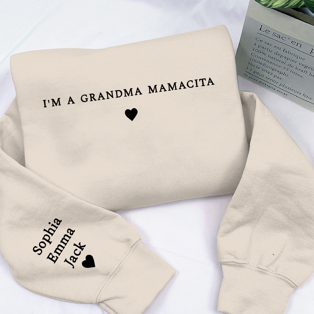 I'm a Grandma Mamacita , Nana Gift, Gift For Grandma And Grandkids Merry Christmas Sweatshirt