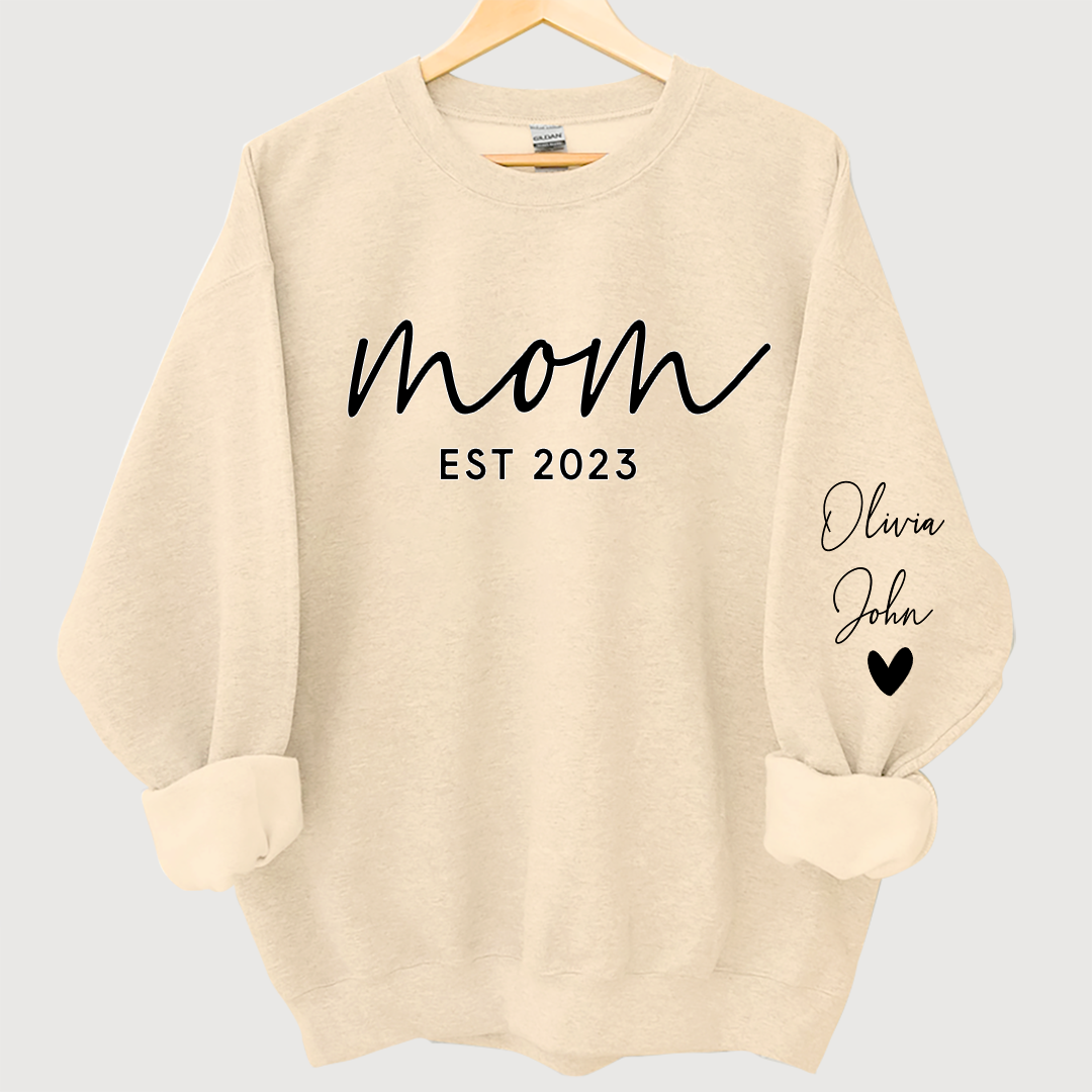 Mom est and kids Sweatshirt