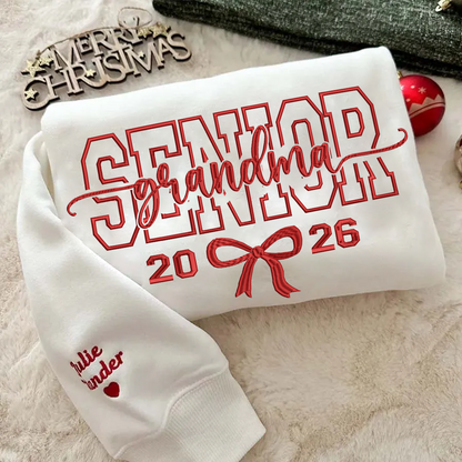 Embroidered Senior Mama, Nana, Grandma, Bestie, Auntie 2026