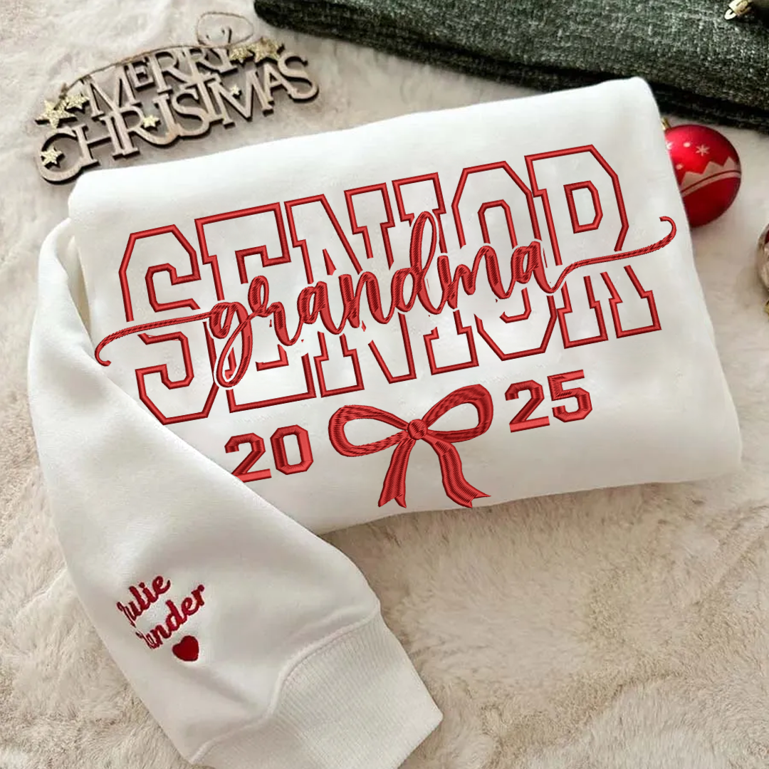 Embroidered Senior Mama, Nana, Grandma, Bestie, Auntie 2026