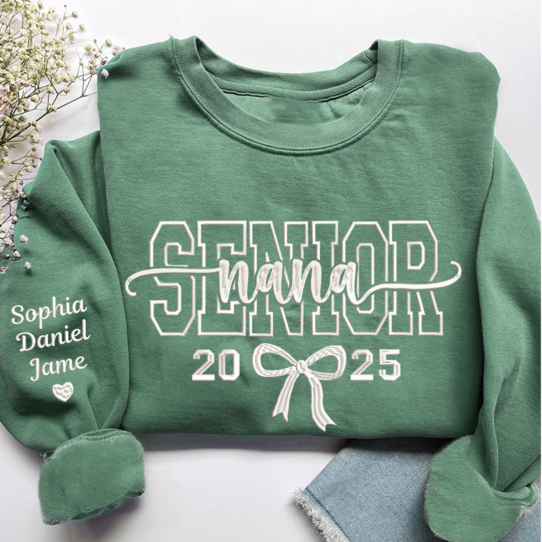 Embroidered Senior Mama, Nana, Grandma, Bestie, Auntie 2026