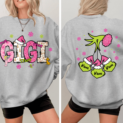 Gigi Pink Christmas And Kids Sweatshirt 2024
