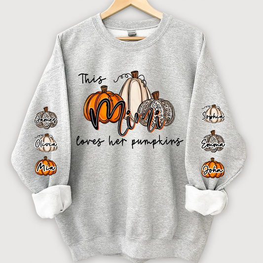 This Mimi Loves her Pumpkins And Grandkids Sweatshirt