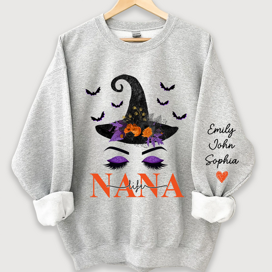 Personalized Nanalife Hat Halloween And Grandkids Sweatshirt