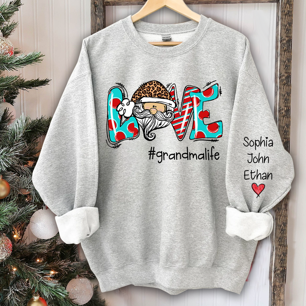 Love grandmalife Christmas And Grandkids CL01 Sweatshirt