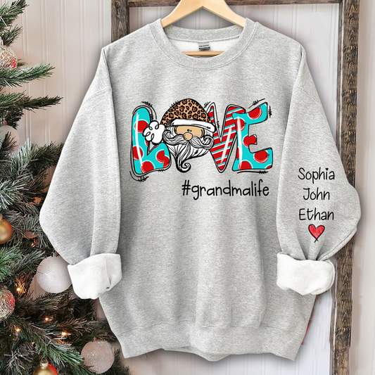 Love grandmalife Christmas And Grandkids CL01 Sweatshirt