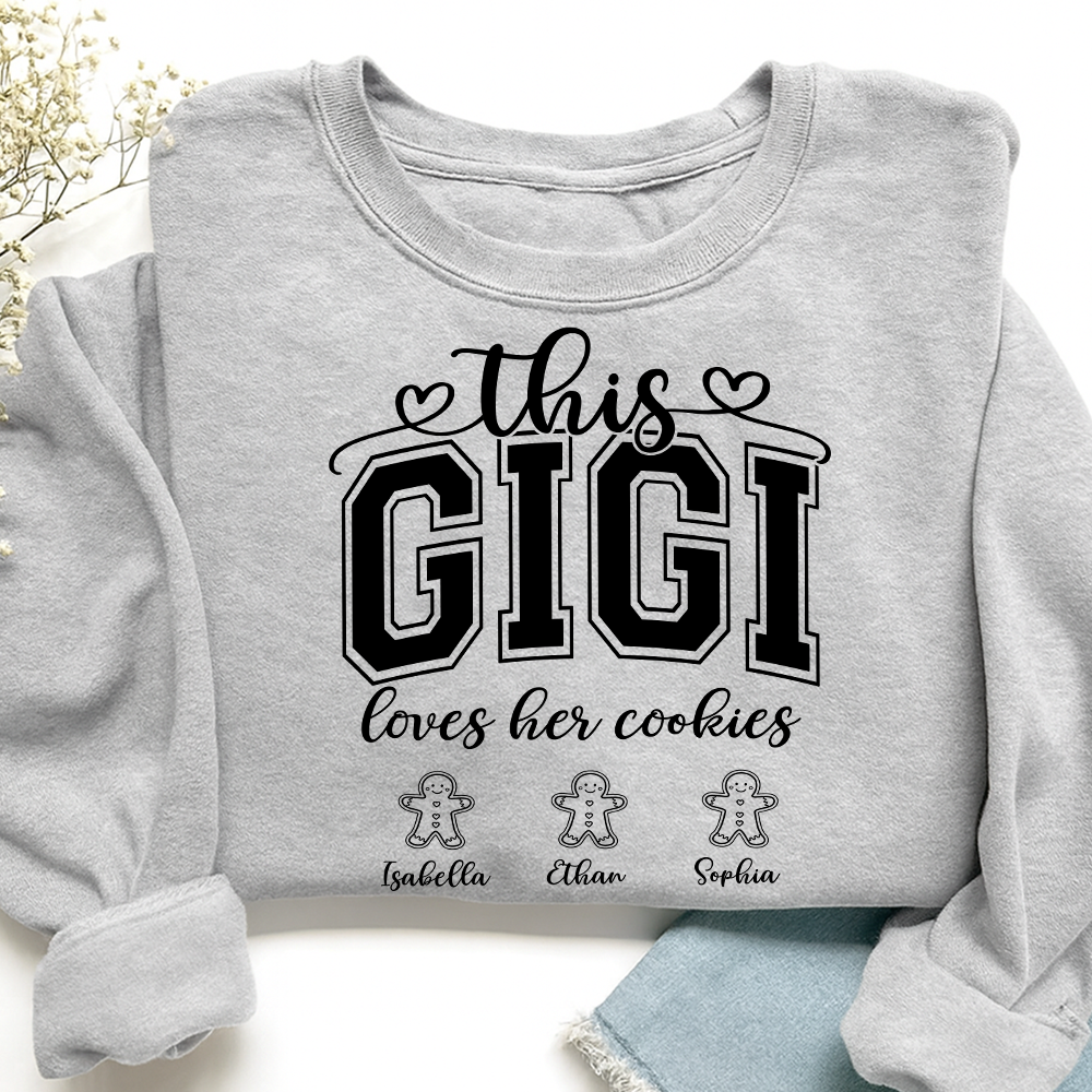 Personalized This Gigi Loves Her Cookies And Grandkids Sweatshirt