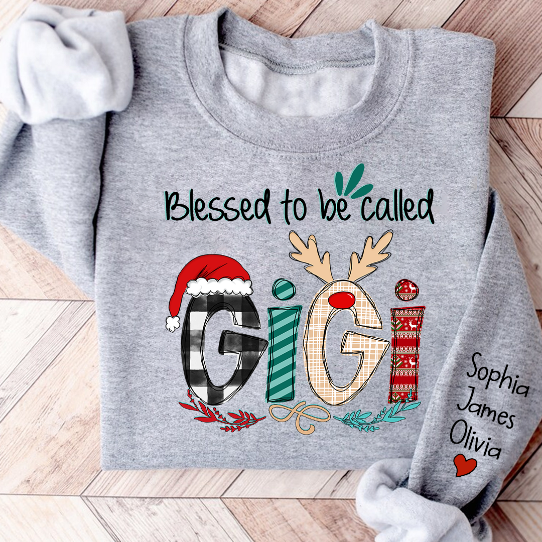 Blessed to be called Gigi And Grandkids Sweatshirt