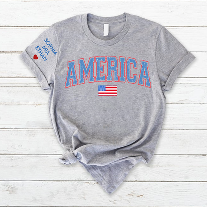 Personalized 4th of July American CL01 T-Shirt