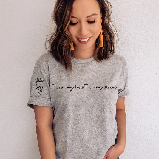 I Wear My Heart on My Sleeve and kids T-Shirt