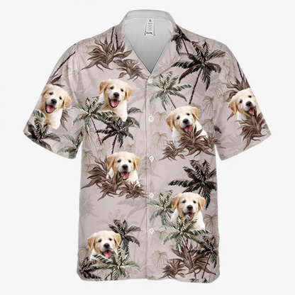 Custom Hawaiian Shirt With Face Baby, Dog & Cat Personalized Custom Unisex Tropical Hawaiian Aloha Shirt, Pet Lovers