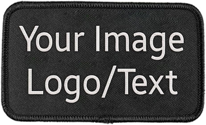 Custom Embroidered Patches, Design Your Own Personalized Name Logo Patch, Iron On Sew On Hook Loop Any Shape Custom Patch