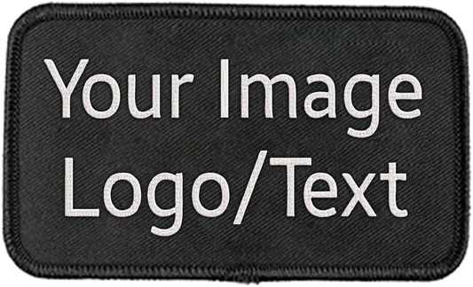 Custom Embroidered Patches, Design Your Own Personalized Name Logo Patch, Iron On Sew On Hook Loop Any Shape Custom Patch