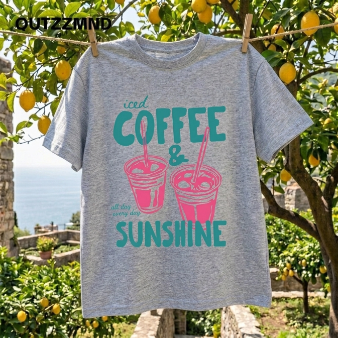 The Retro Iced Coffee & Sunshine Graphic Tee