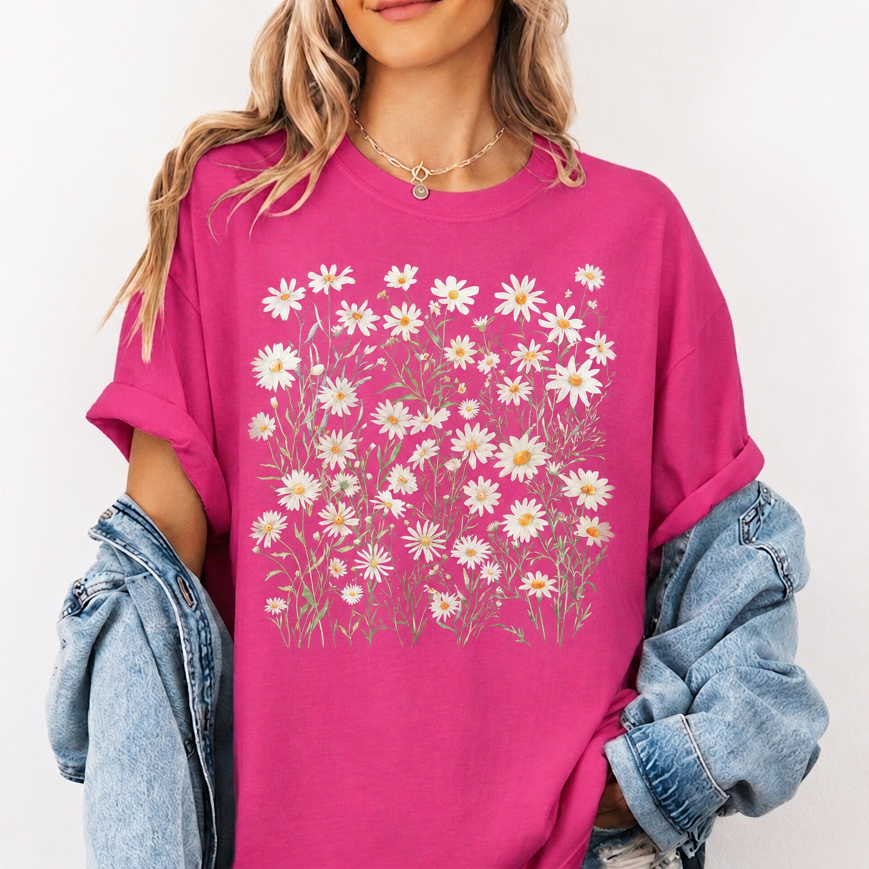 The Vintage Wildflower Daisy Field Graphic Tee