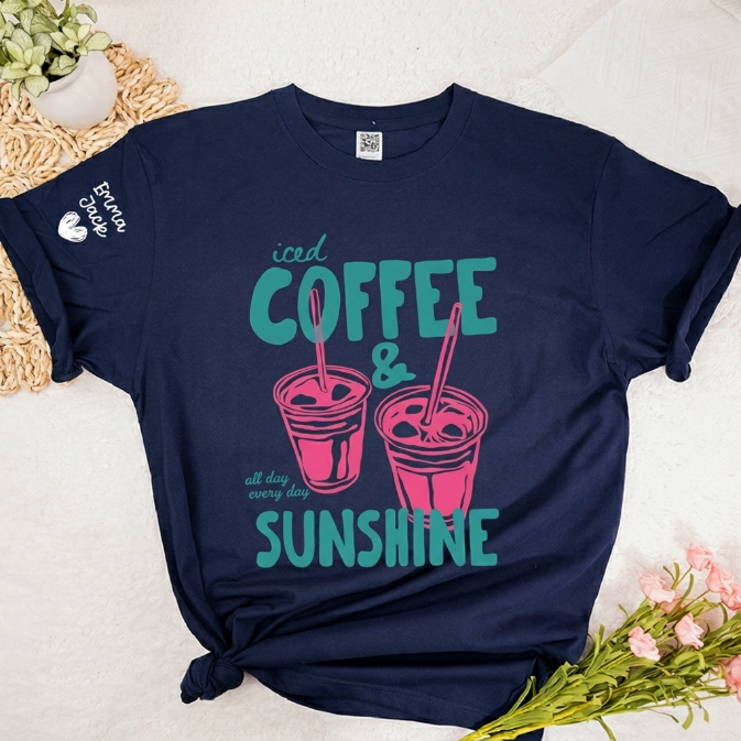 The Retro Iced Coffee & Sunshine Graphic Tee
