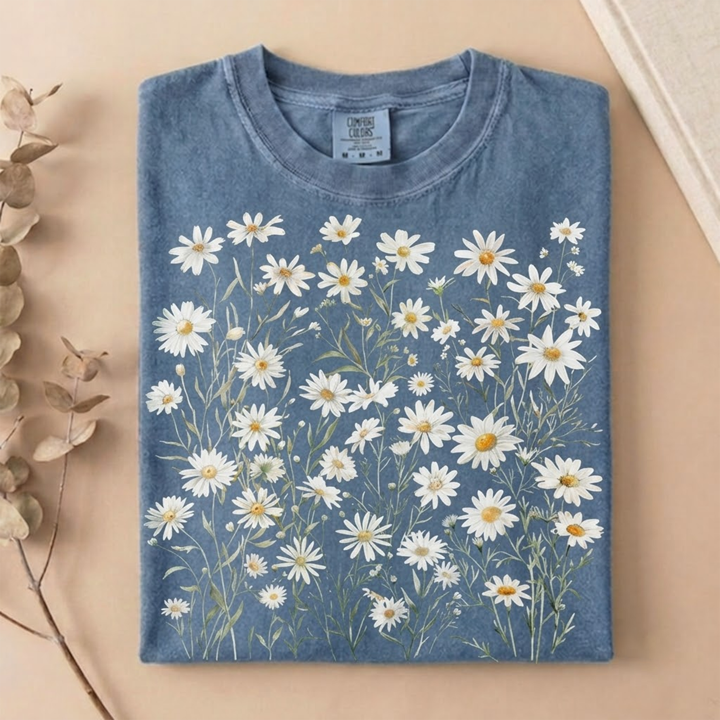 The Vintage Wildflower Daisy Field Graphic Tee
