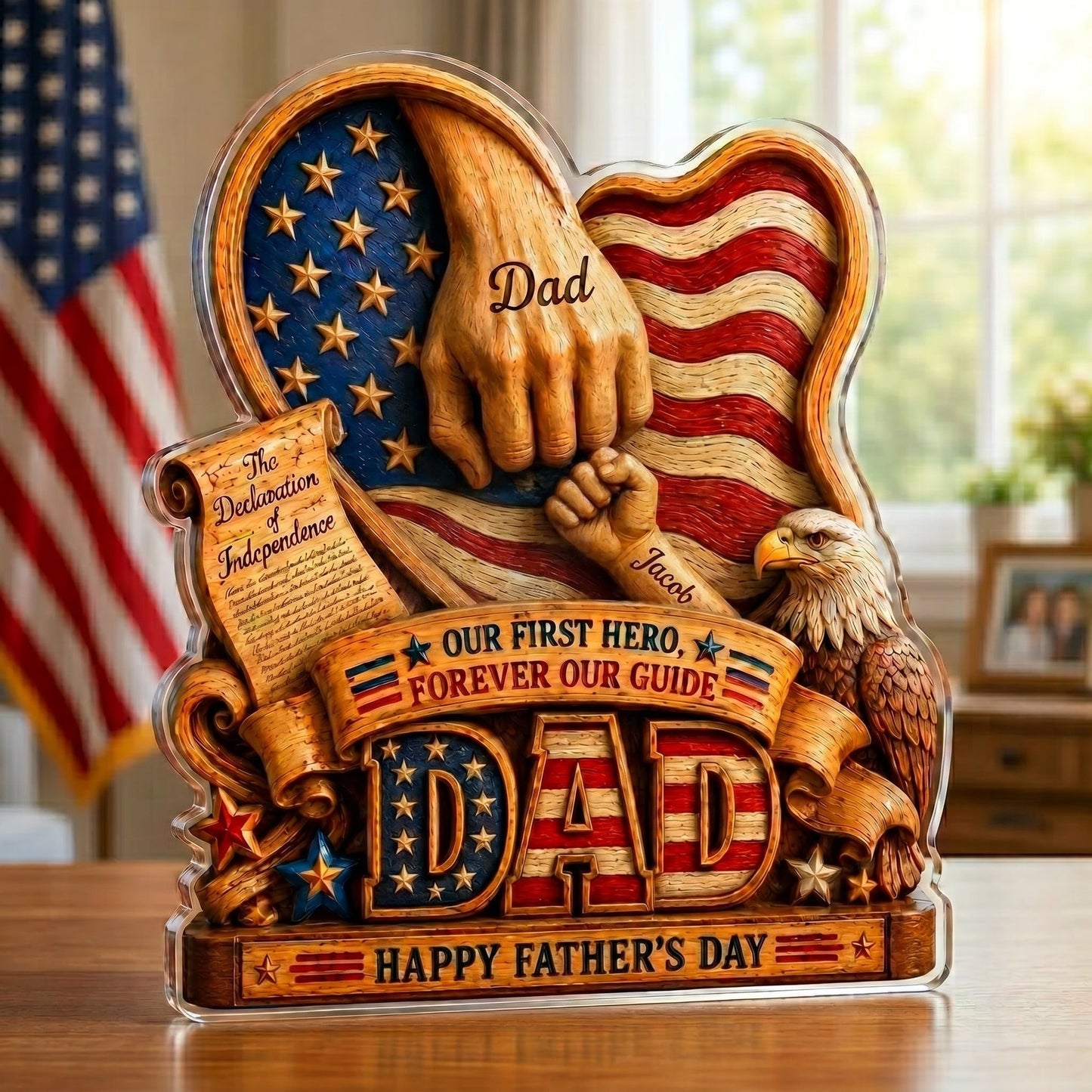 Forever Our Guide – Personalized Acrylic Gift for Dad