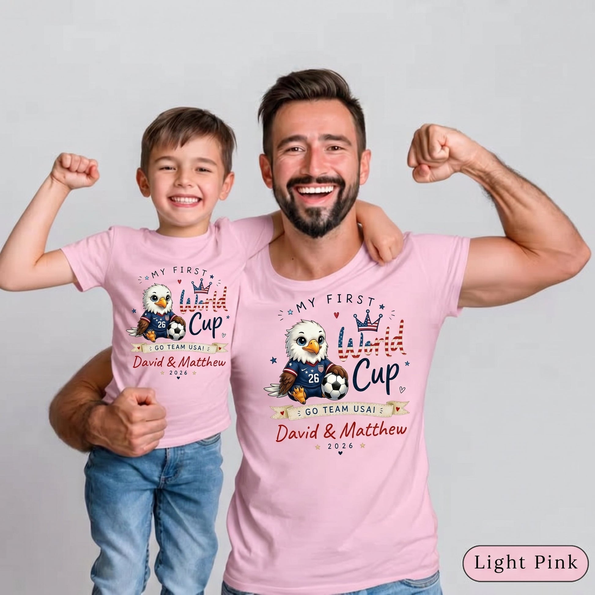 The Custom "Go Team USA" Patriotic Game Day Matching Shirts