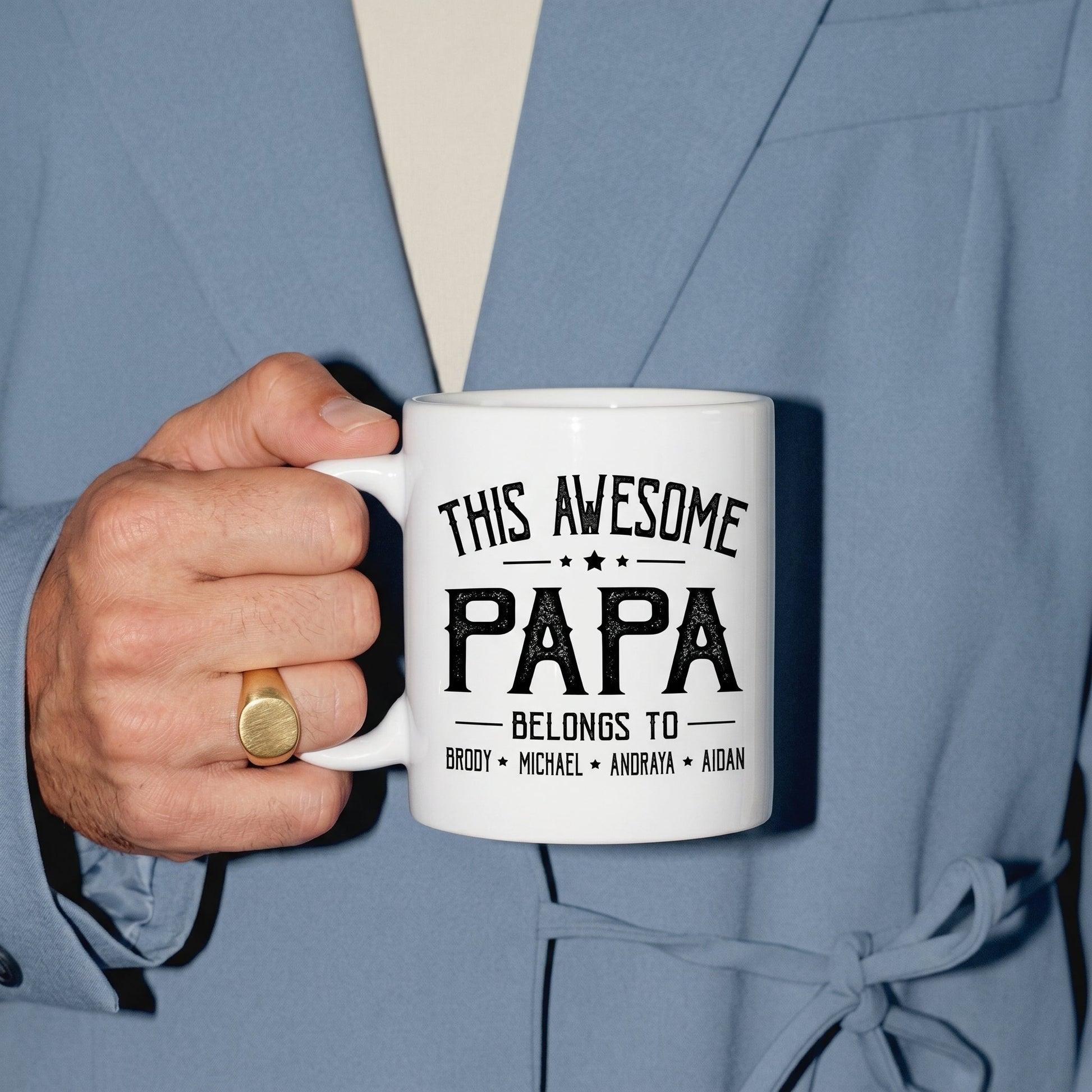 Papa And Kids Awesome VT2212002 Mug