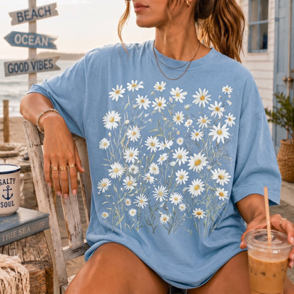 The Vintage Wildflower Daisy Field Graphic Tee