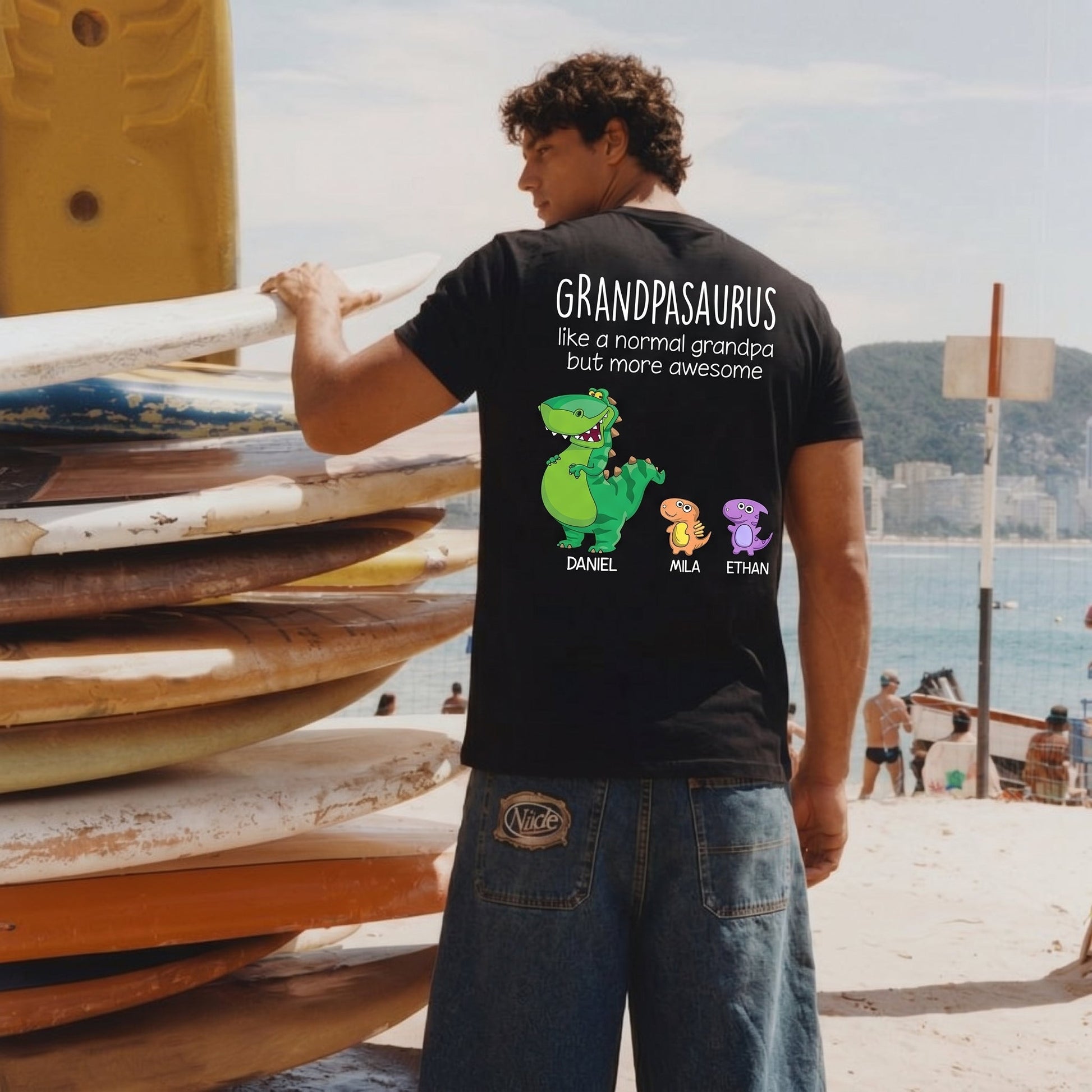 Grandpasaurus Like A Normal Grandpa But More Awesome, Father's Day T-Shirt
