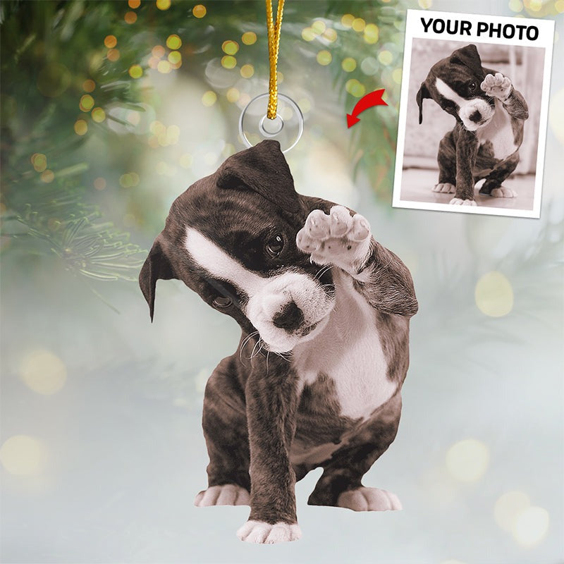Custom Pet Photo Ornament, Personalized Dog & Cat Picture Christmas Tree Decoration 2025