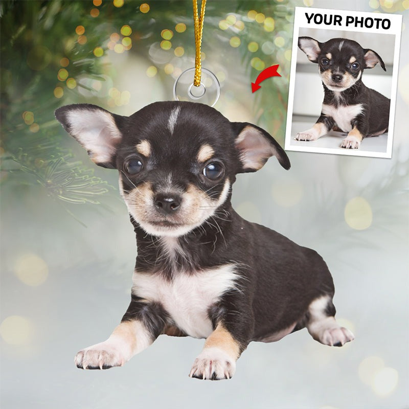 Custom Pet Photo Ornament, Personalized Dog & Cat Picture Christmas Tree Decoration 2025