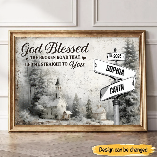 Custom Love Journey Couple Quote Poster, Anniversary Canvas Personalized Gift Poster