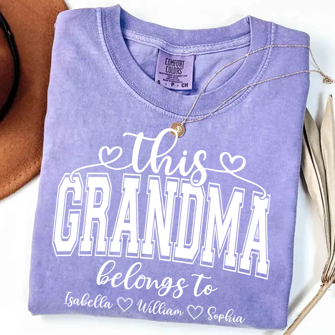 Comfort Colors® This Grandma Belongs To And Grandkids T-Shirt