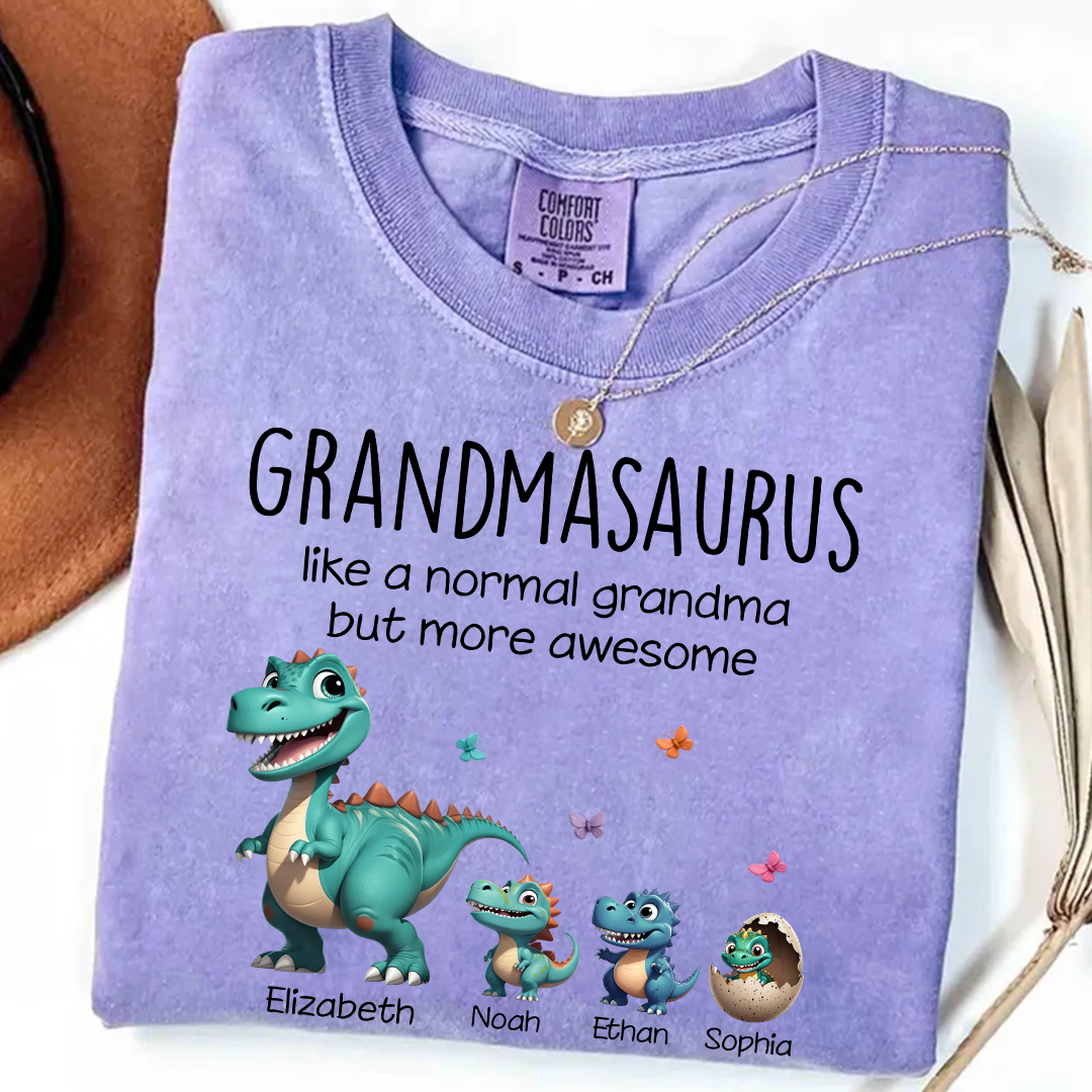 Personalized Grandmasaurus And Grandkids Gift for Grandma