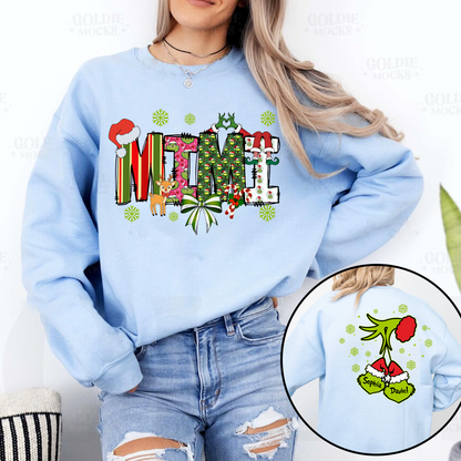 Personalized Grandma And Grandkids Best Gift Christmas Sweatshirt