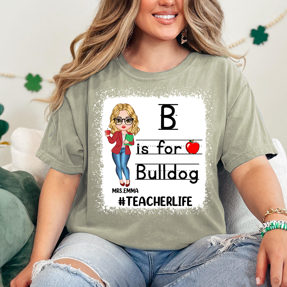 Comfort Colors® Custom School Mascot Custom Teacher Shirt, Custom Gifts For Teacher T-Shirt