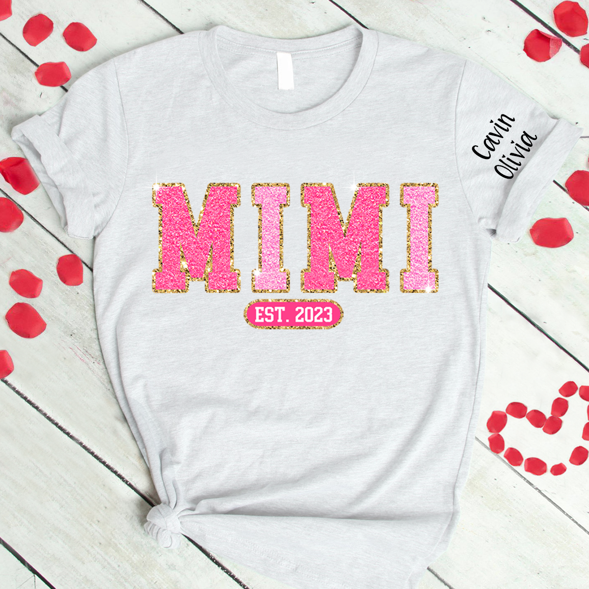 Custom Mimi Est Glitter Mother's Day Trend T-Shirt