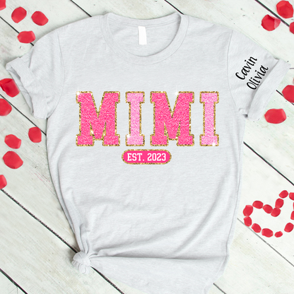 Custom Mimi Est Glitter Mother's Day Trend T-Shirt