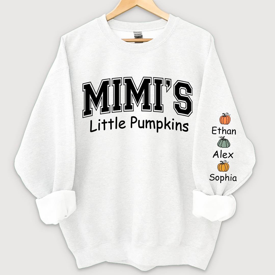 Mimi's little pumpkins And Grandkids Sweatshirt