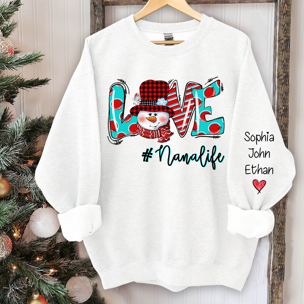 Love Grandmalife  Christmas And Grandkids Sweatshirt