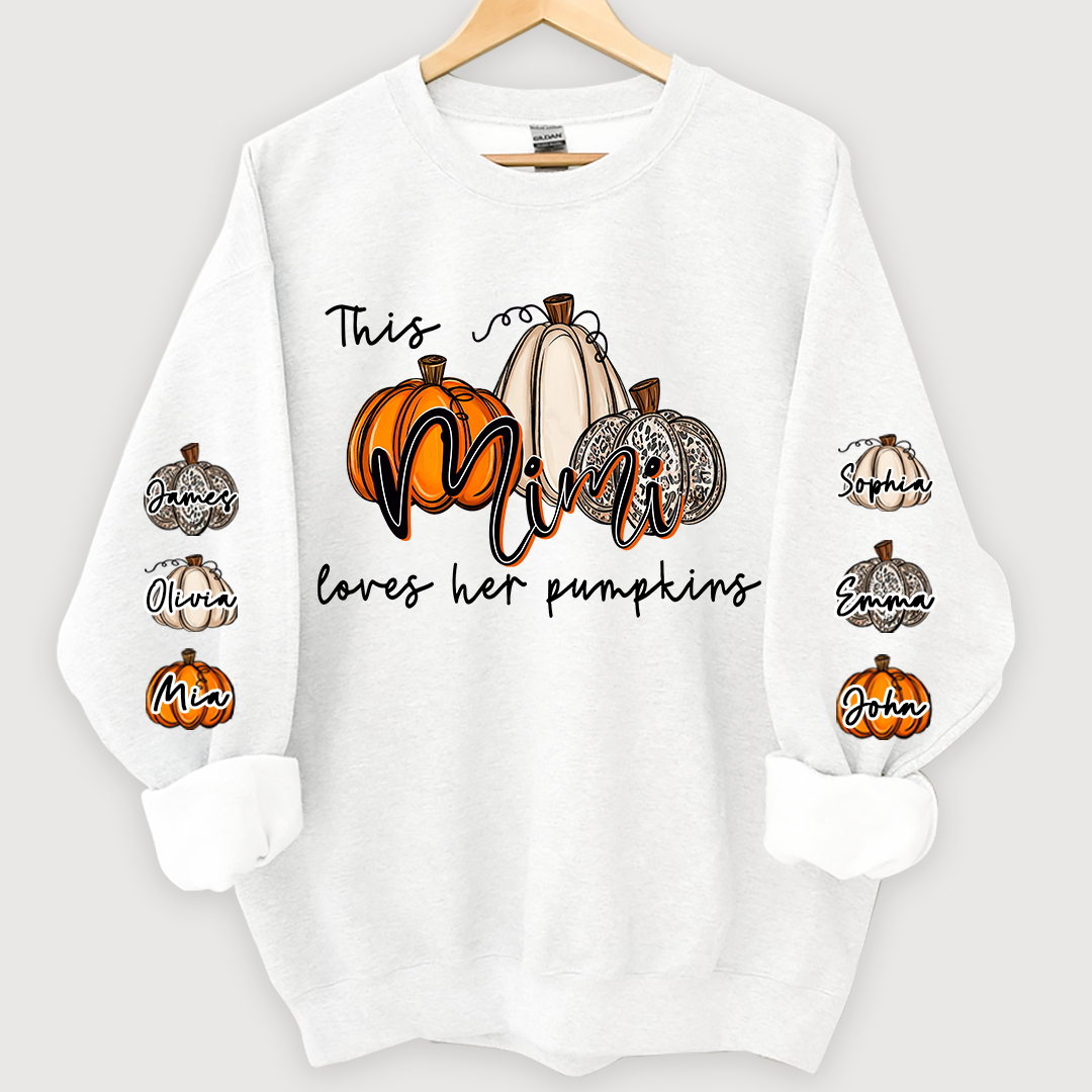 This Mimi Loves her Pumpkins And Grandkids Sweatshirt