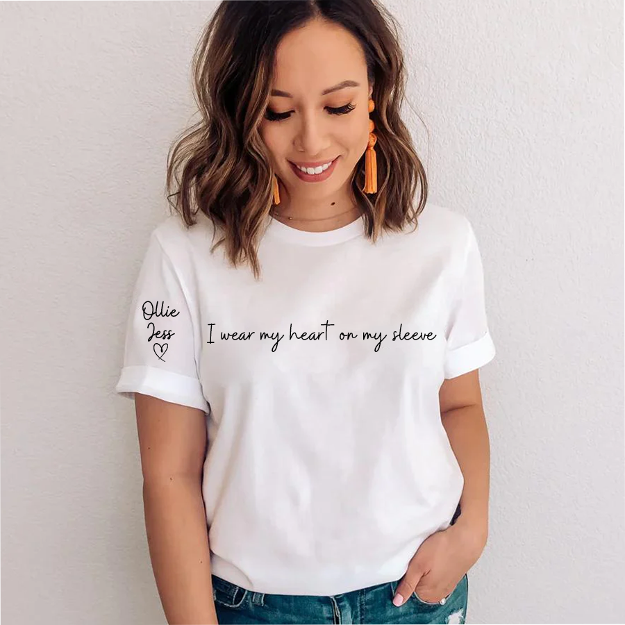 I Wear My Heart on My Sleeve and kids T-Shirt
