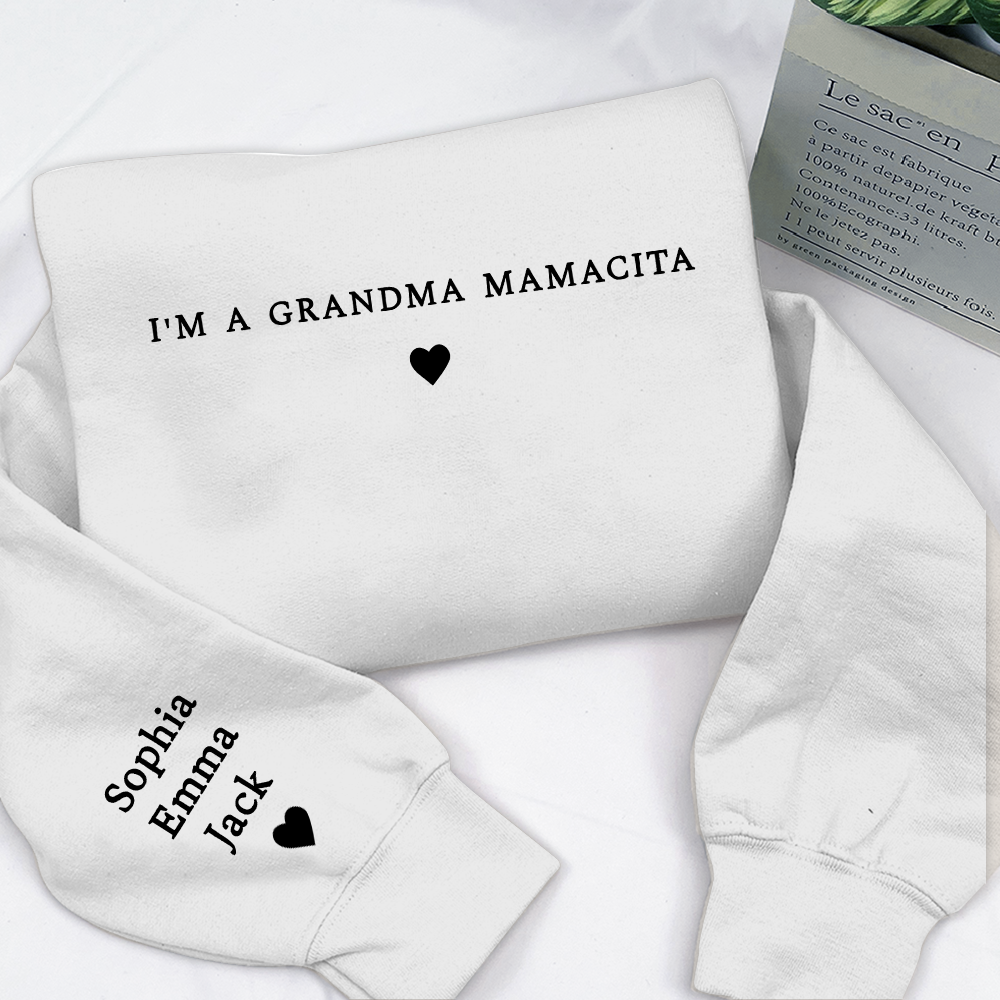 I'm a Grandma Mamacita , Nana Gift, Gift For Grandma And Grandkids Merry Christmas Sweatshirt