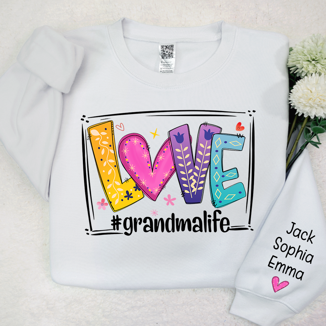 Love grandmalife Sweatshirt And kids Valentine's Day Sweatshirt