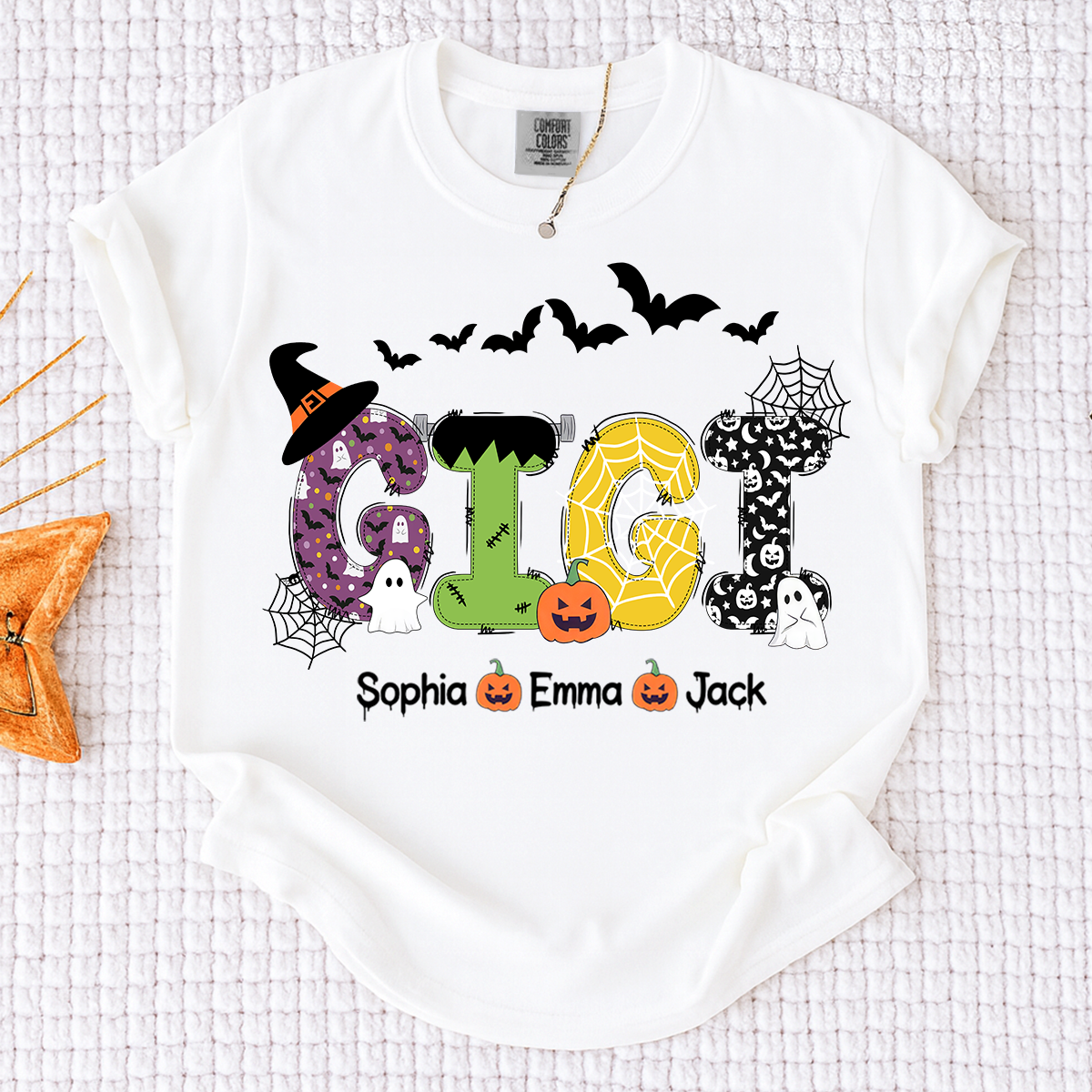 Comfort Colors® Gigi Halloween And Grandkids T-Shirt