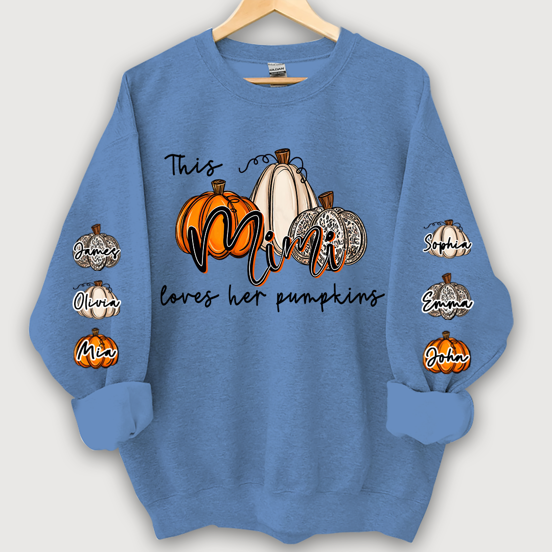 This Mimi Loves her Pumpkins And Grandkids Sweatshirt
