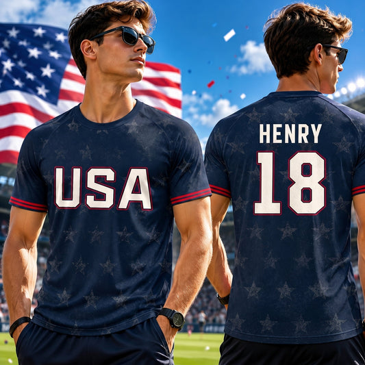 Custom Men's USA 2026 Soccer Jersey Shirt, Personalized Name Number Football Jersey, Sports Gift for Soccer Lovers, Glory In Every Stitch